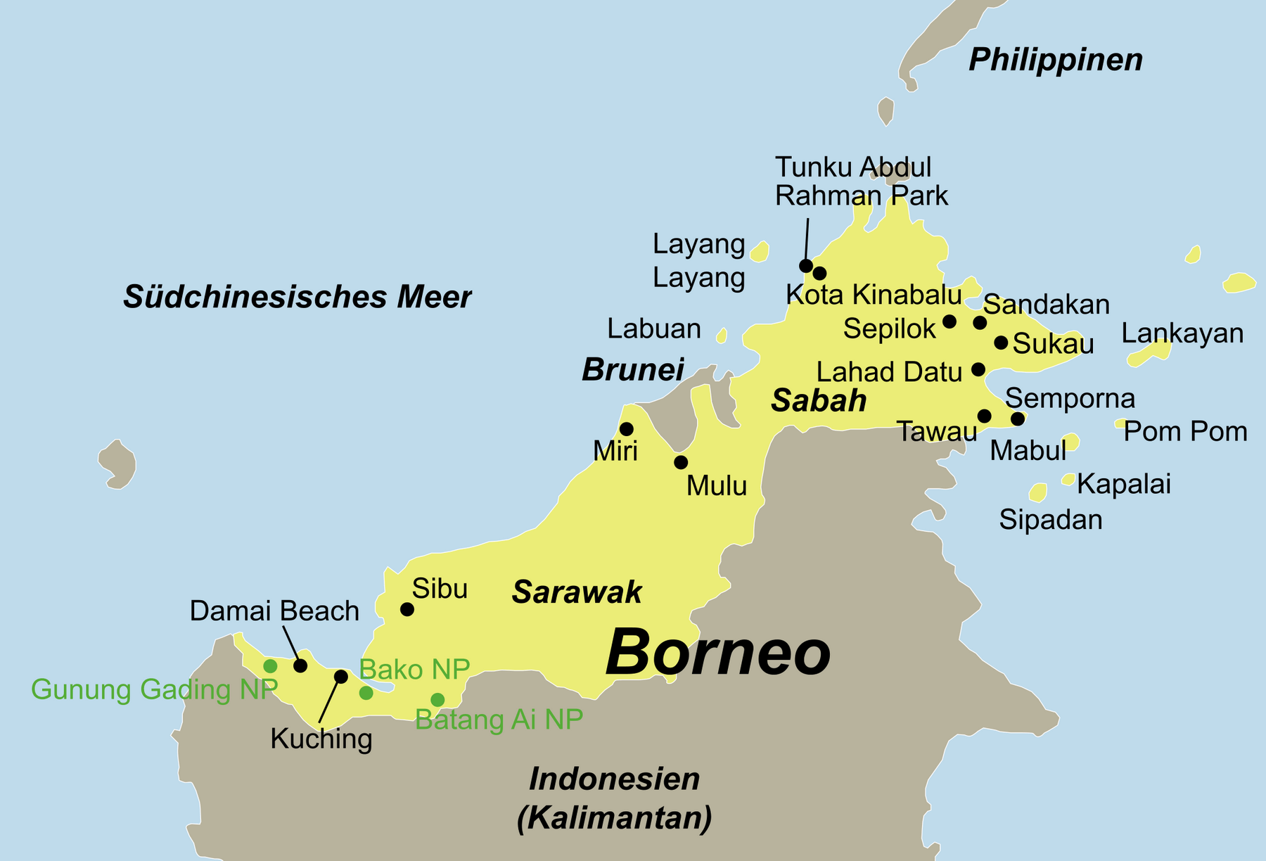 Malaysia Borneo Reise