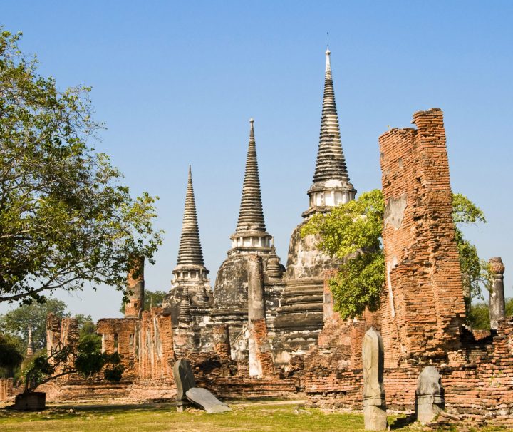 Phra Si Sanphet Temple is located in Ayutthaya Historical Park, Phra Nakhon Si Ayutthaya