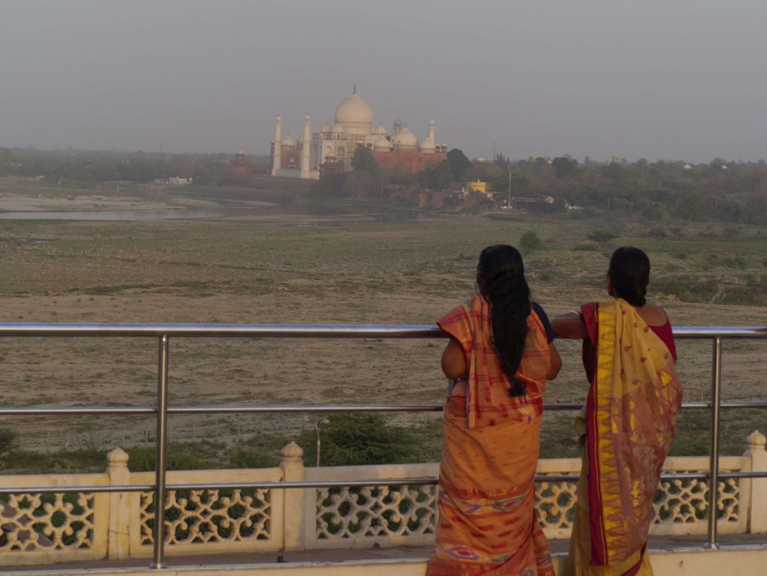 Toller Blick in Agra Fort Blick auf das Taj Mahal,