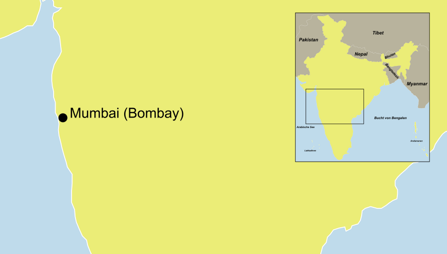 Die Bombay Mumbai Rundreise führt durch Mumbai.