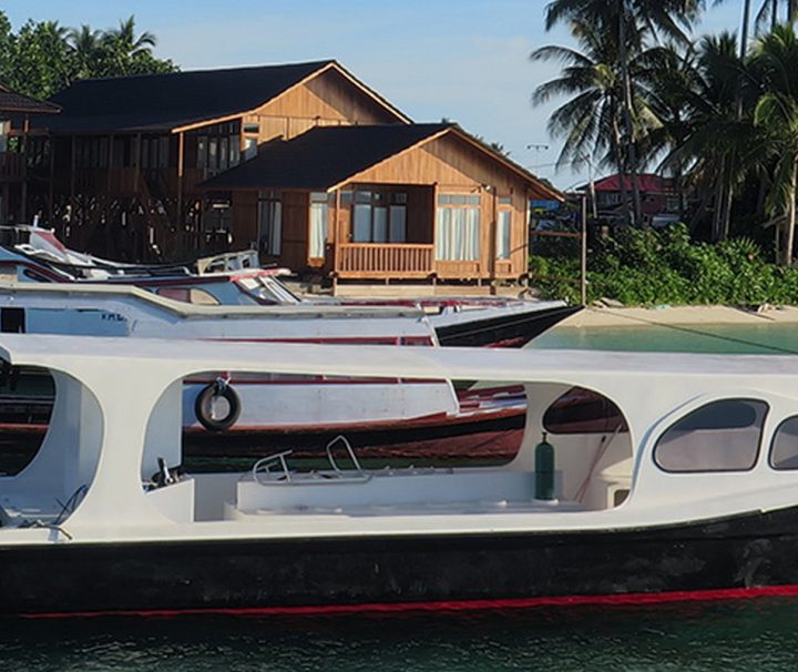 Die Boote der Derawan Dive Lodge ermöglichen auch Tagestouren zu weltbekannten Tauchspots wie Sangalaki, Big Fish Country oder dem Jelly Fish Lake in Kakaban.