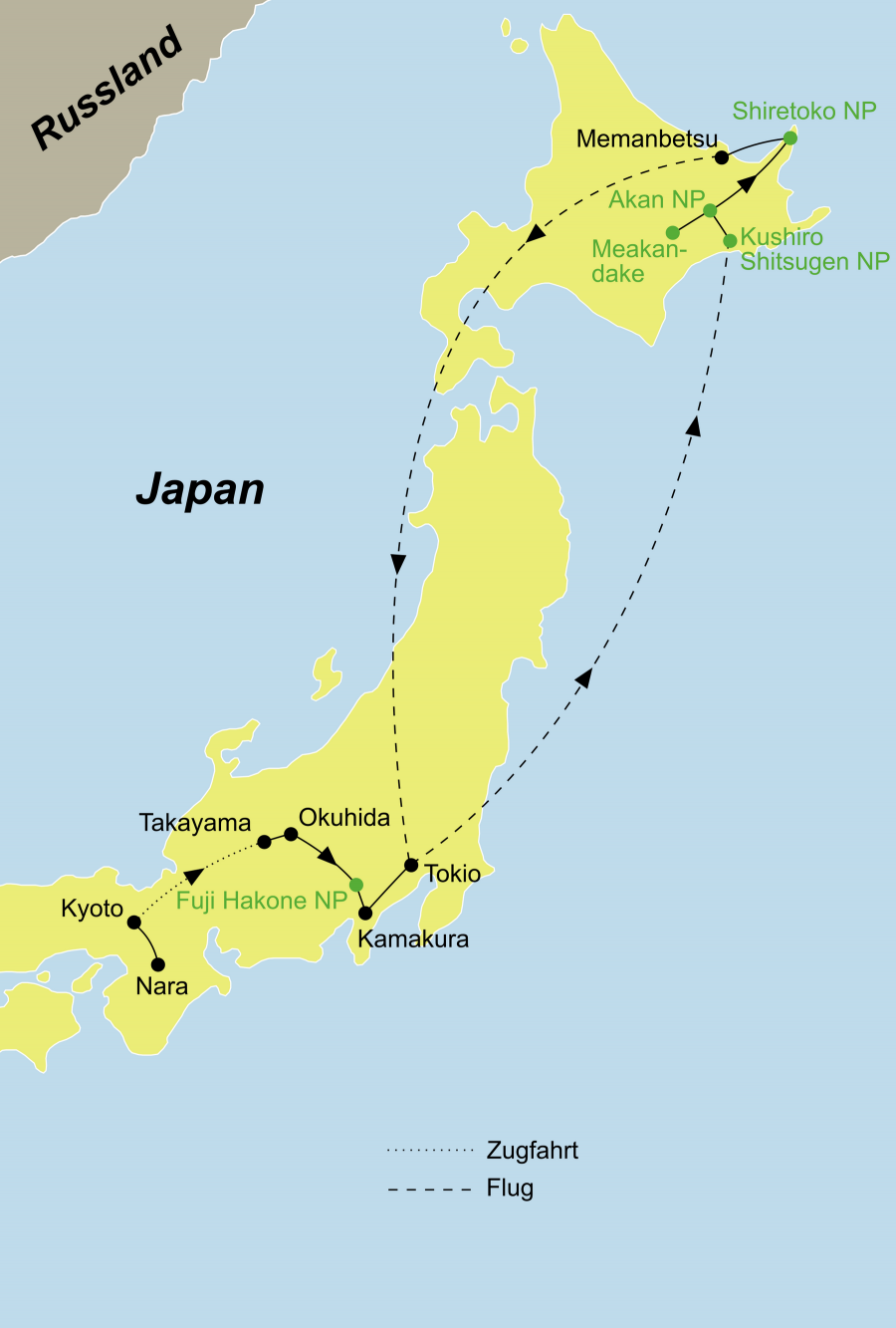 Japan aktiv: Reise Kultur und wandern inkl. Hokkaido & Mt Fuji Besteigung