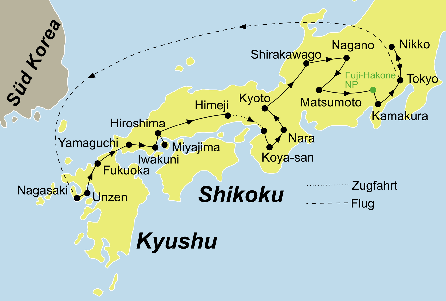 Rundreise Japan 2020 Samurai Rundreise Nagasaki nach Tokio