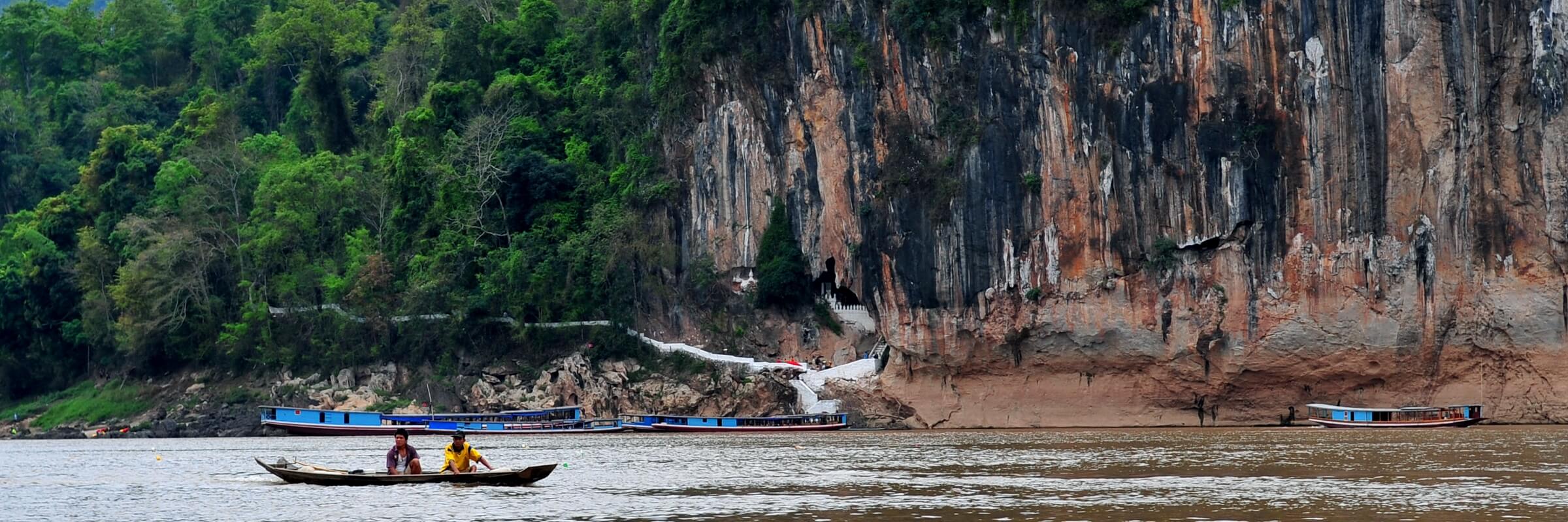 Die Pak Ou Höhlen befinden sich ca. 25 km nördlich von Luang Prabang direkt am Mekong