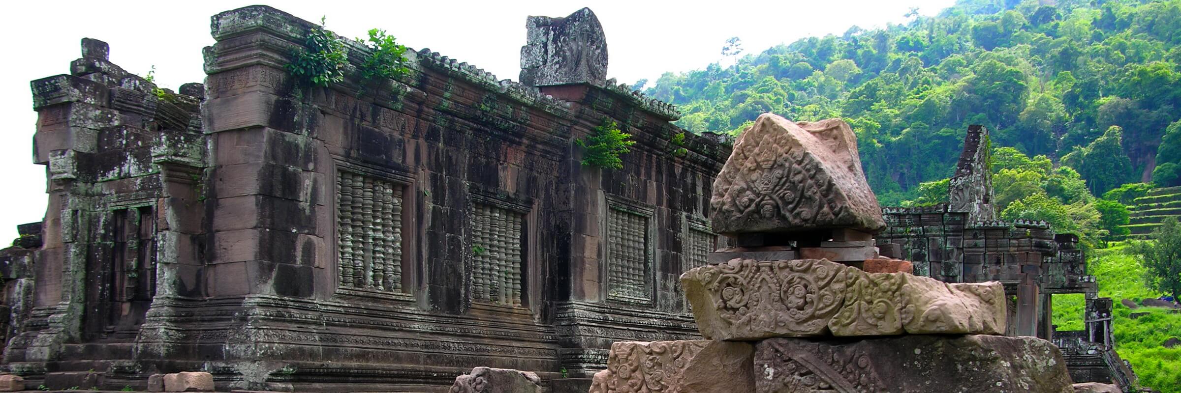 Der Tempel Wat Phou ist das bedeutendste Relikt der Khmer in Laos und zählt zum UNESCO Weltkulturerbe.