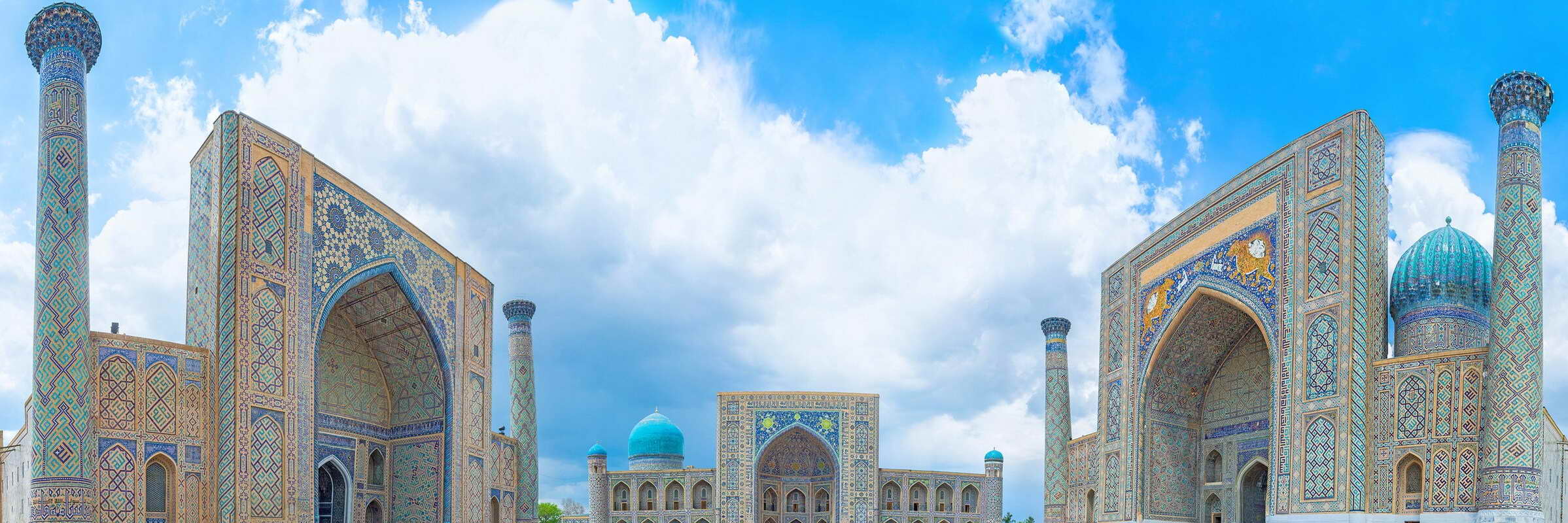 Das Herz von Samarkand in Usbekistan ist wunderschön mit unzähligen Mosaiken verziert