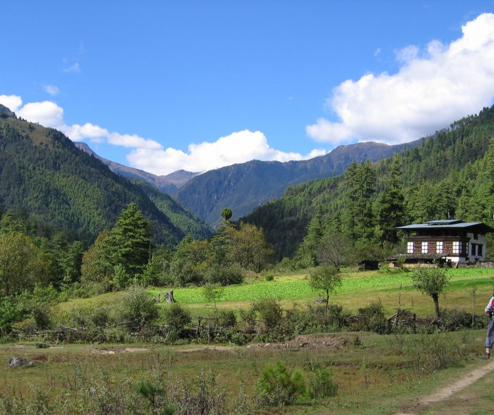 Ausblick beim Bhutan Trekking