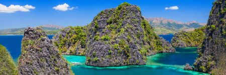 Die Insel Coron ist Teil ist von Palawan, das aus verschiedene Inseln und Inselgruppen besteht.