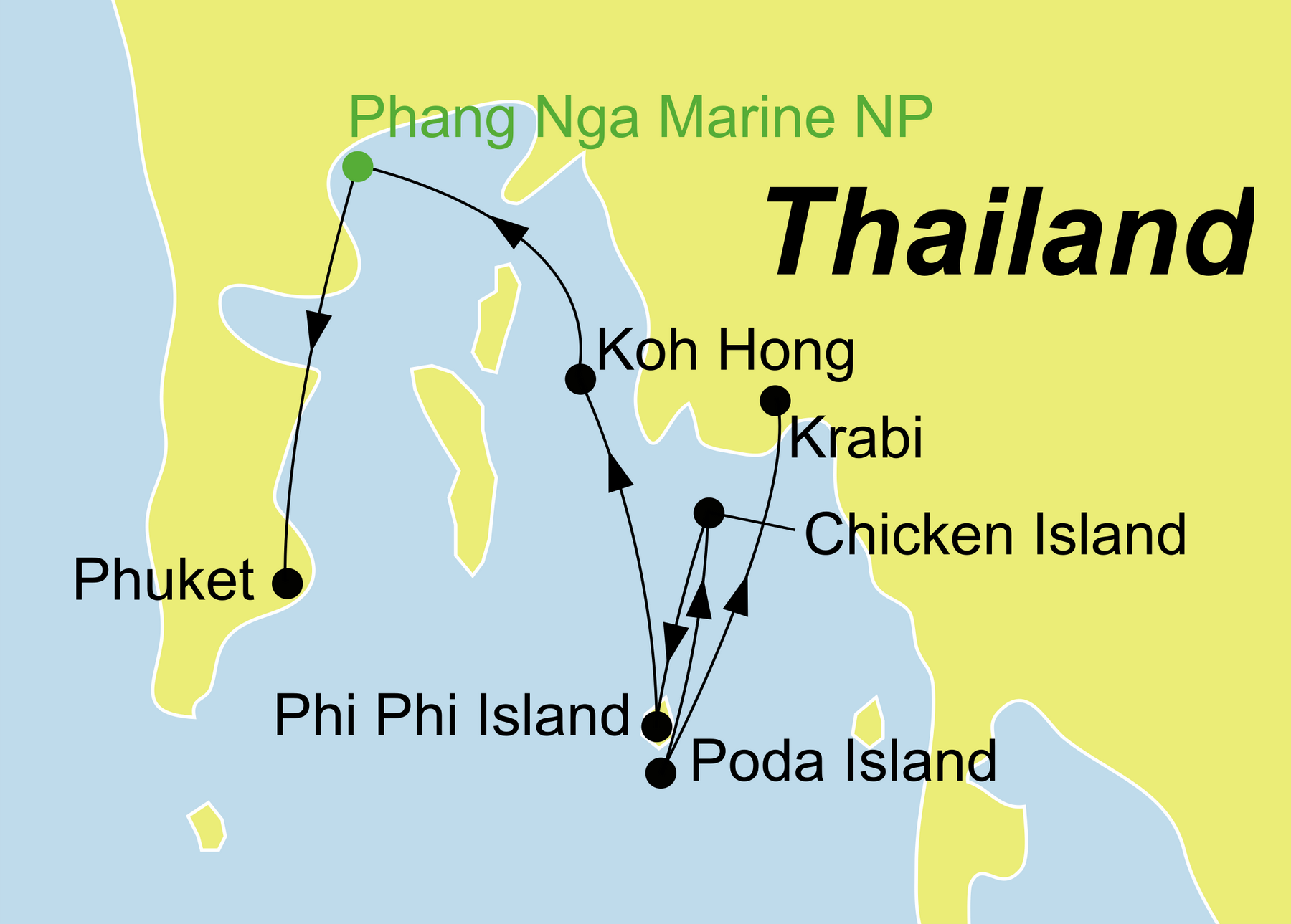Thailand Kreuzfahrt Inseln der Andamanensee entdecken