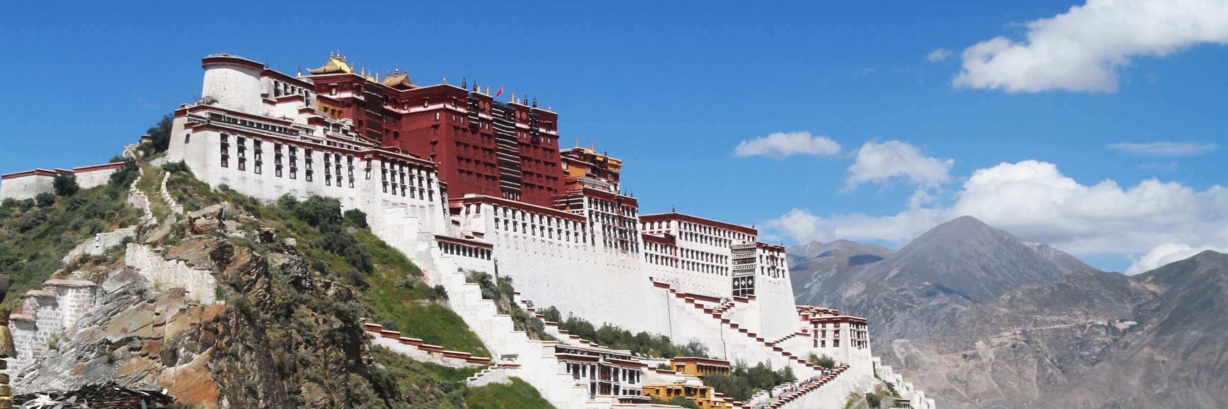 Der Potala Palast ist die ehemalige Residenz des Dalai Lama.