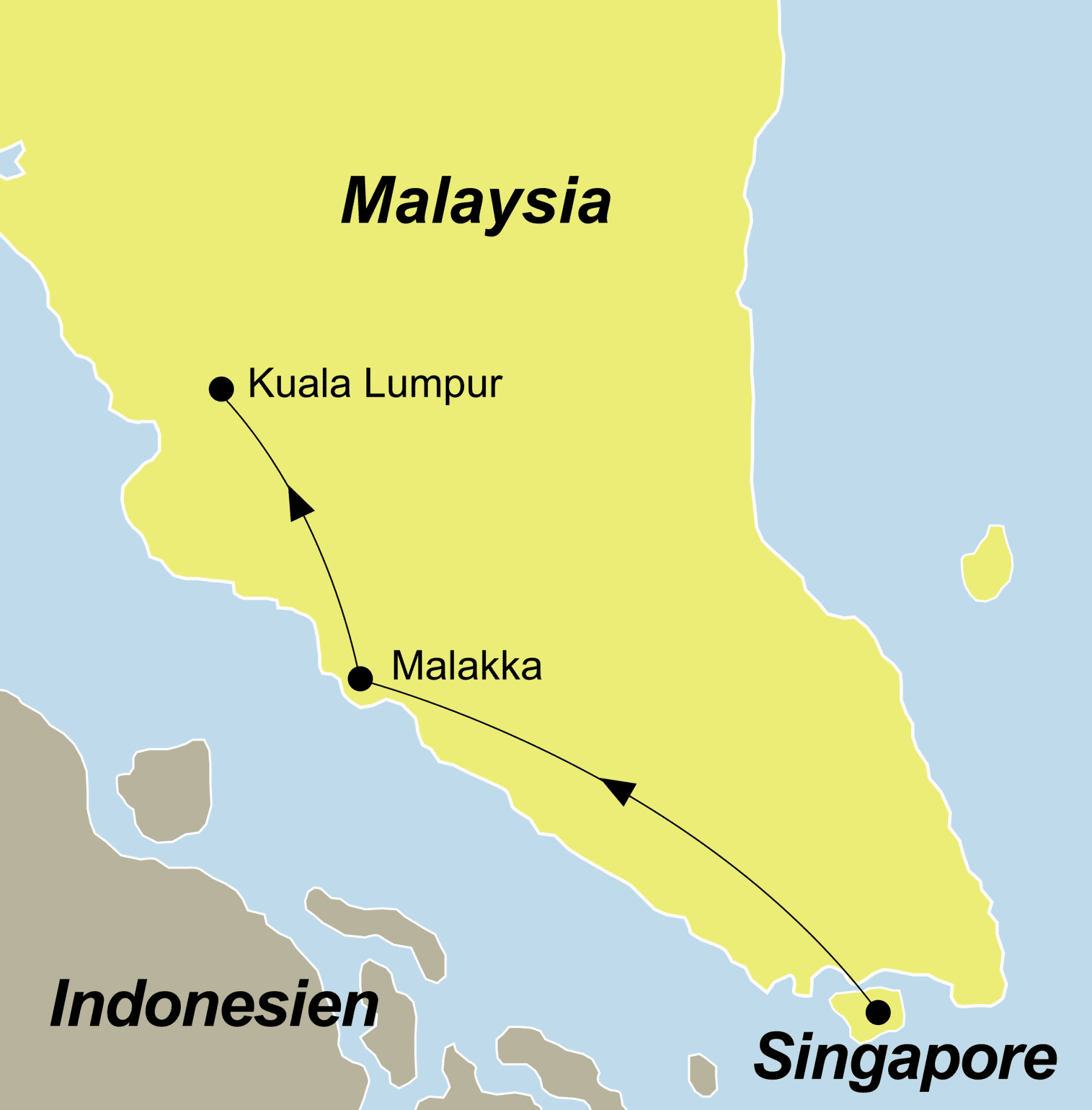 Malacca - Historisches Highlight und Schatzkammer von Malaysia