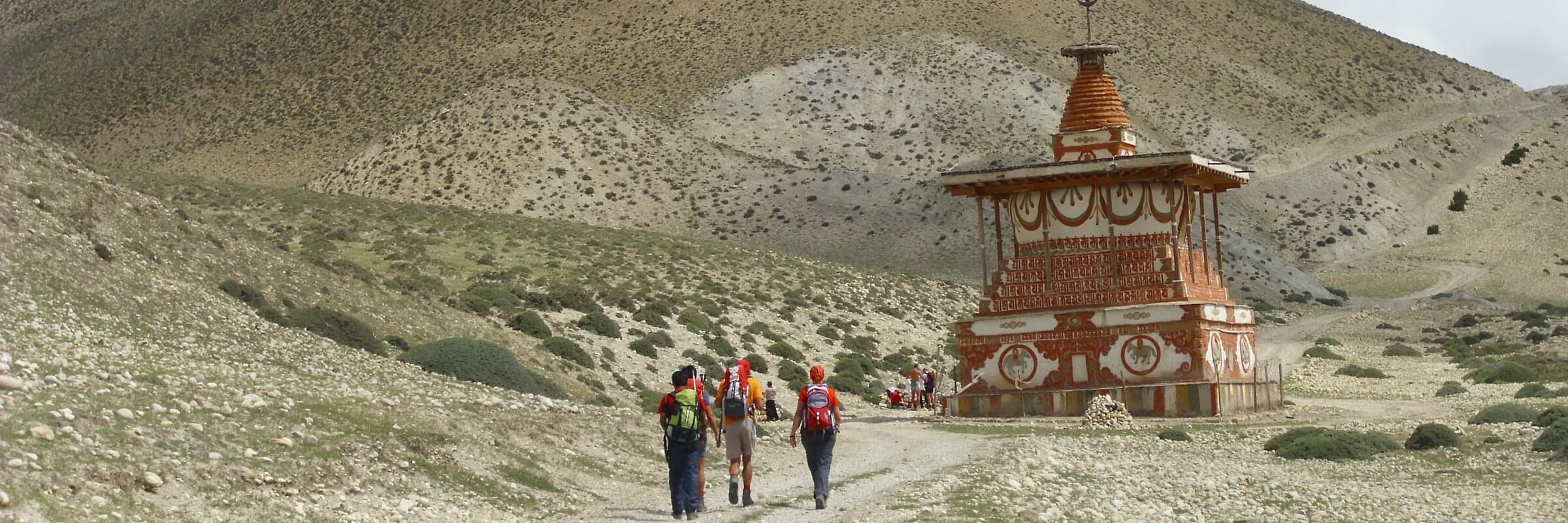 Mit seinem faszinierenden Landschaftsbild und seiner buddhistischen Kulturlandschaft ist das ehemalige Königreich Mustang ein beliebtes Ziel für Trekkingreisen.