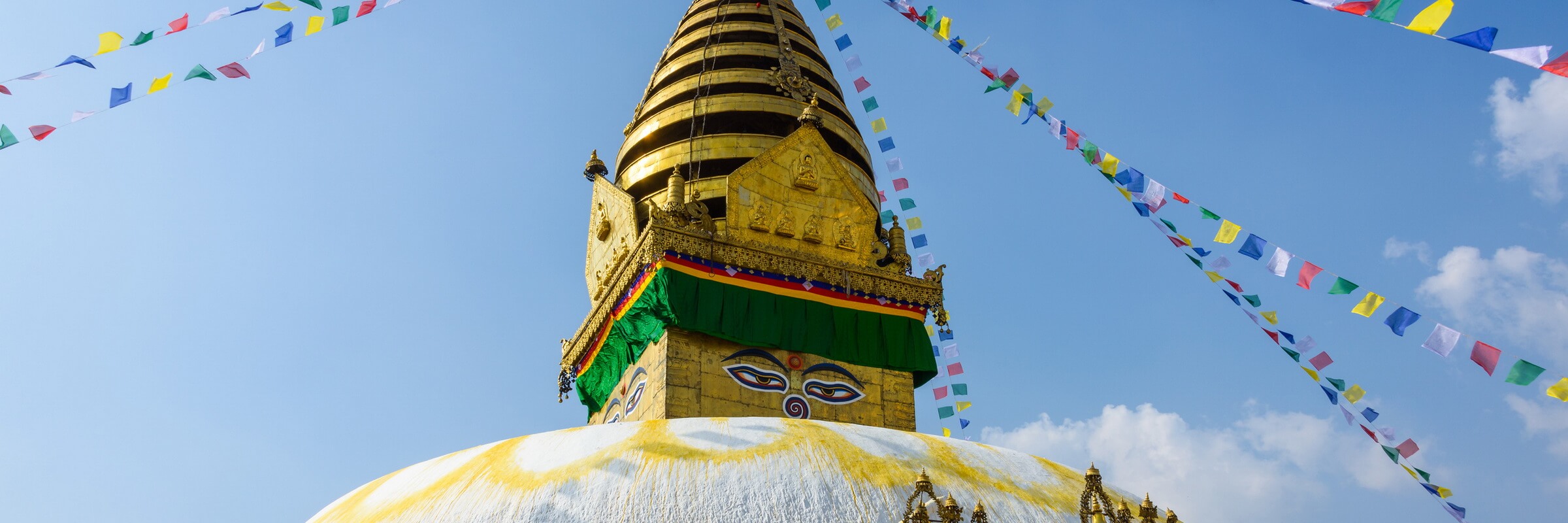 Swayambhunath stupa in Kathmandu, Nepal (before the 2015 earthquakes)