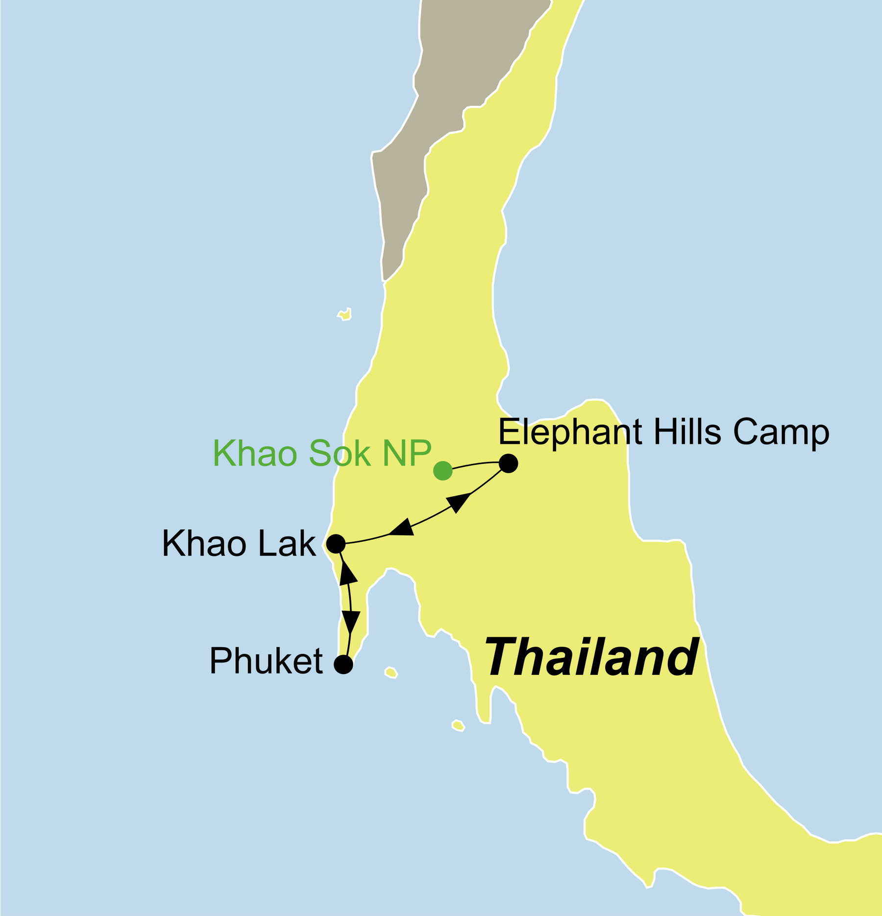 Thailand Dschungel Khao Sok Nationalpark &amp; Baden Khaolak