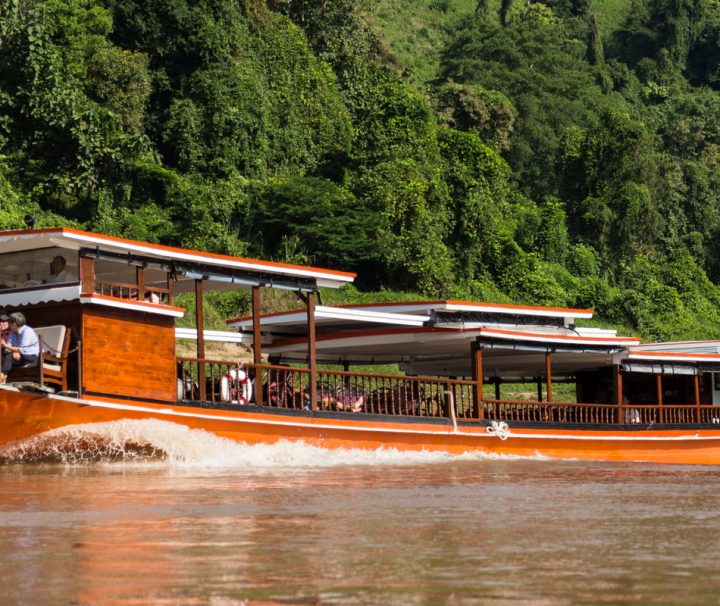 Luang Say Boat, Pak Ou 3 travelling on the Mekong River between Luang Prabang to Huay Xai or from Huay Xai to Luang Prabang, Laos