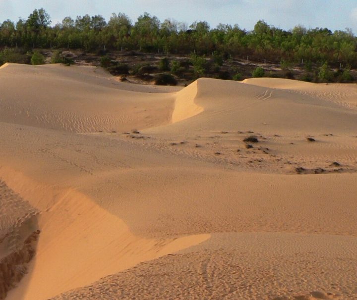 Das kleine, auf einer Halbinsel gelegene, Fischerdorf Mui Ne ist neben seinem Traumstrand vor allem für die Sanddünen in seiner Umgebung bekannt.