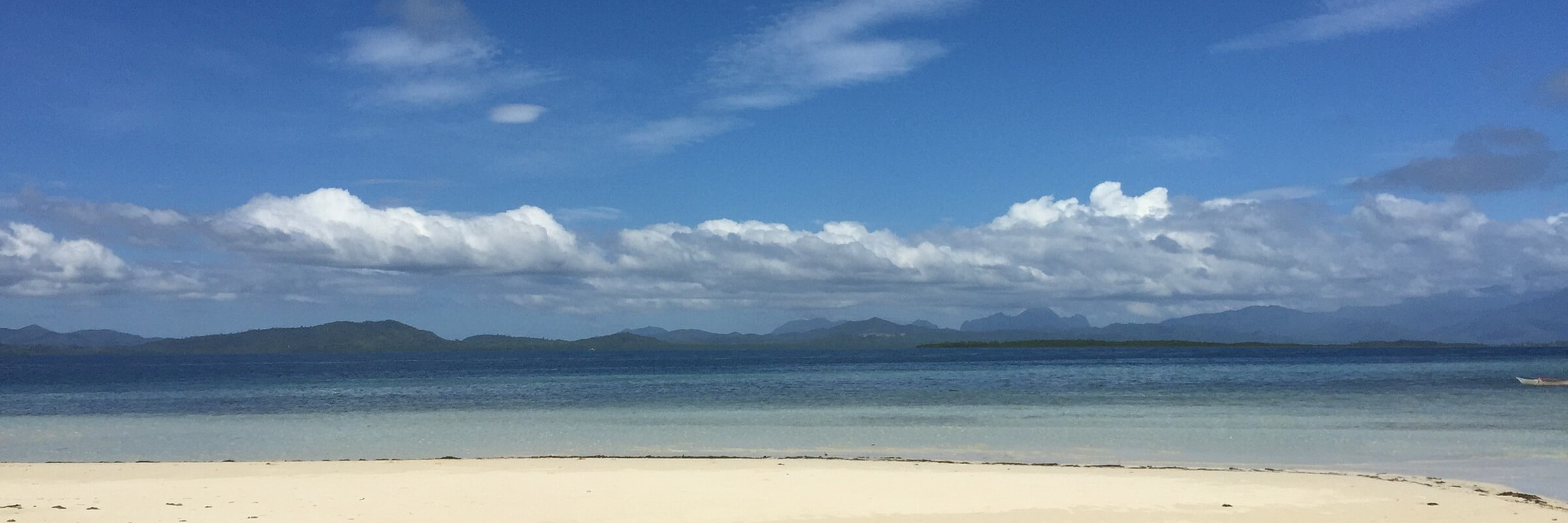 Ein Tag am Strand auf Palawan, Philippinen.