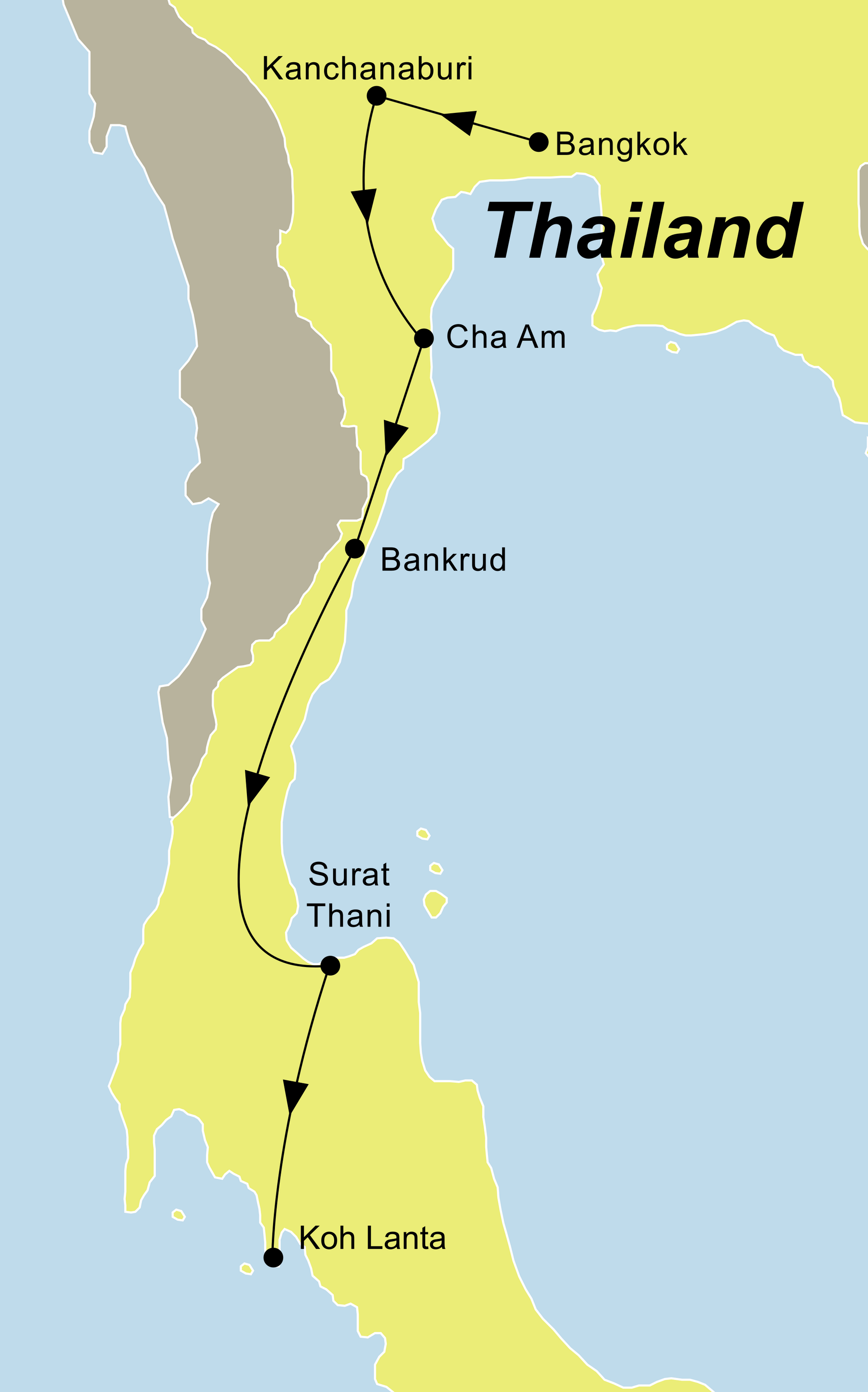 Thailand Rundreise Von Bangkok In Den Suden Thailands