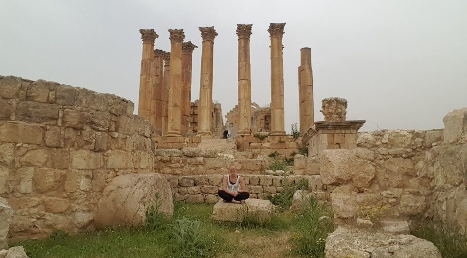 Ruinen des Artemis Tempel in Jordanien