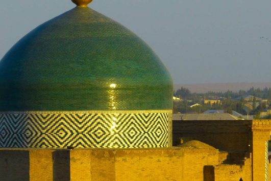 Chiwa in Usbekistan ist seit 1967 eine Museumsstadt, 1990 wurde die historische Altstadt in die Liste des UNESCO- Weltkulturerbes aufgenommen.