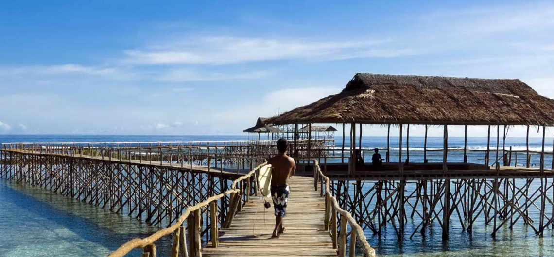 Morning at Cloud Nine on Siargao Island, the Philippines