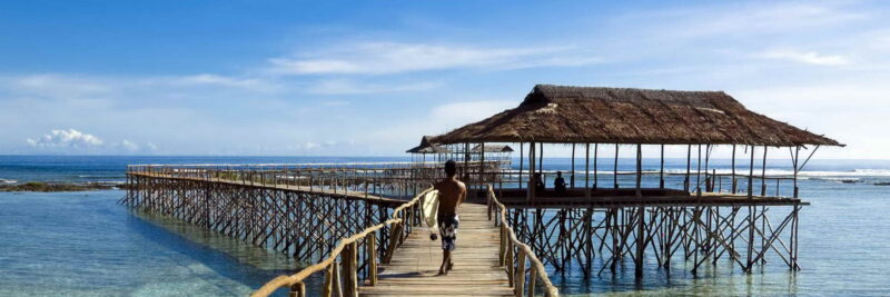 Morning at Cloud Nine on Siargao Island, the Philippines