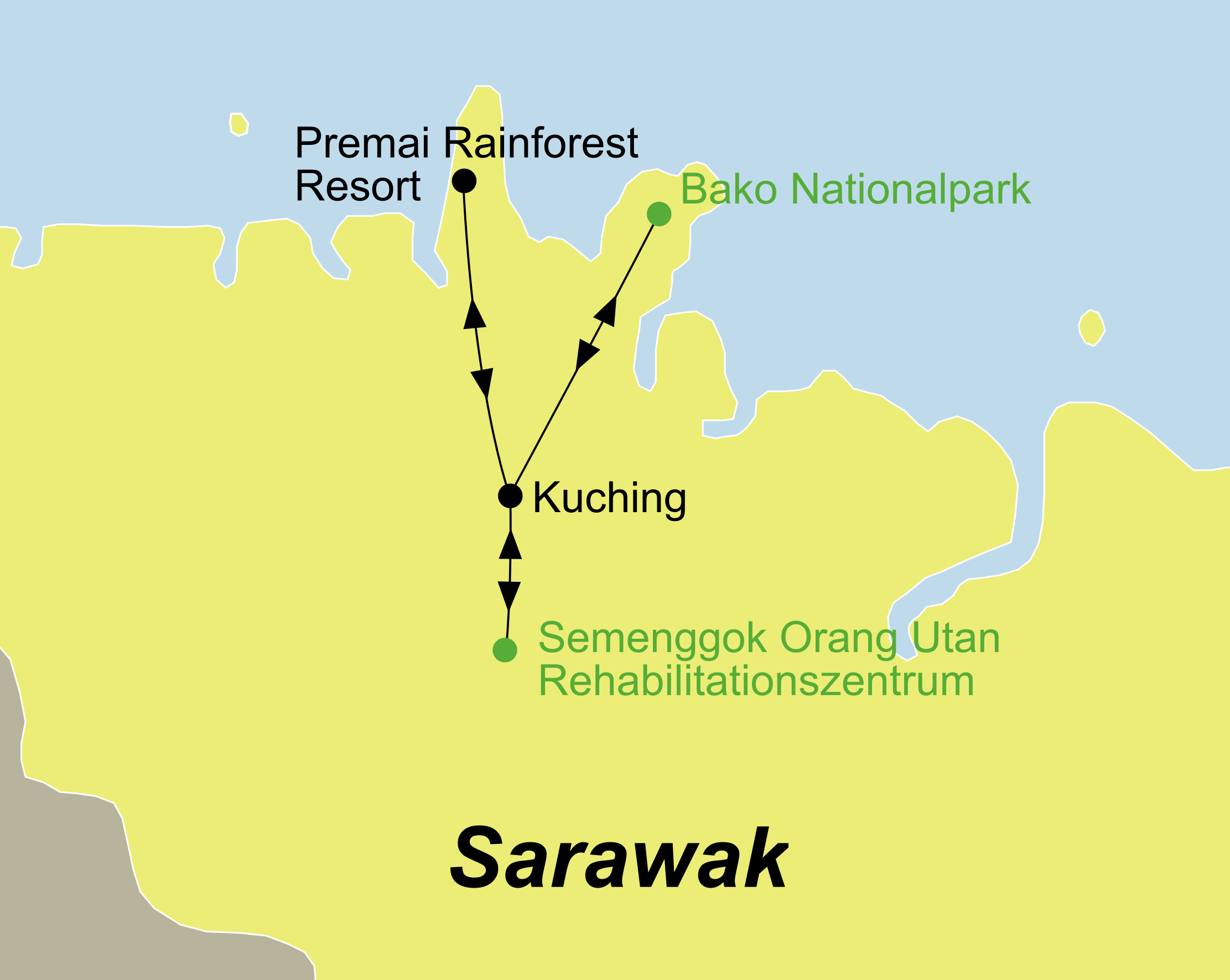 malaysia und borneo rundreise hari