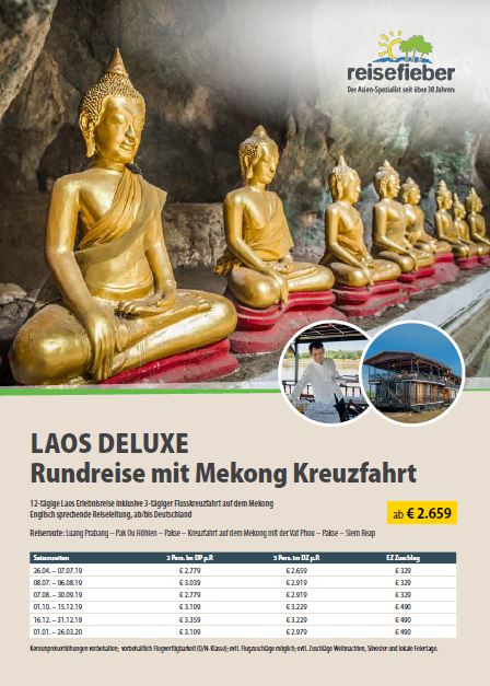 Entdecken Sie unsere Laos Reisen auf unserem Flyer