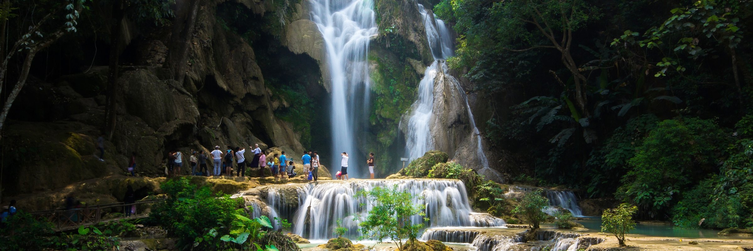 Die Kuang Si-Wasserfälle gelten als die eindrucksvollsten Wasserfälle in ganz Laos.