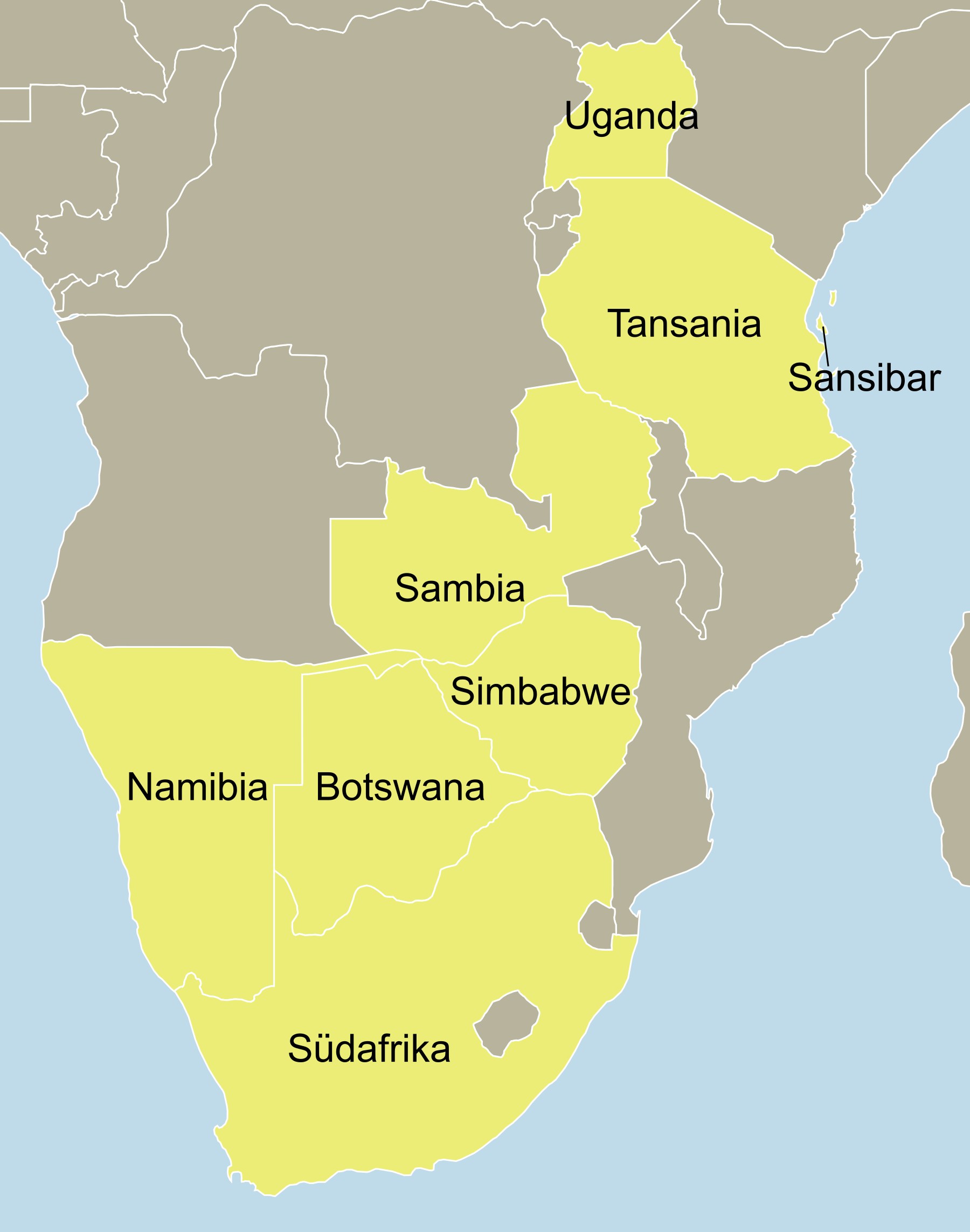 Karte Afrika
