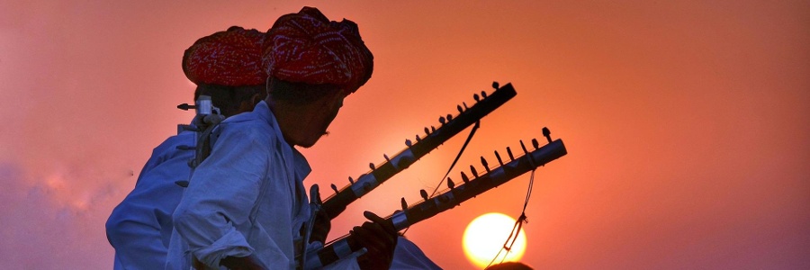 Sonnenuntergan in Indien