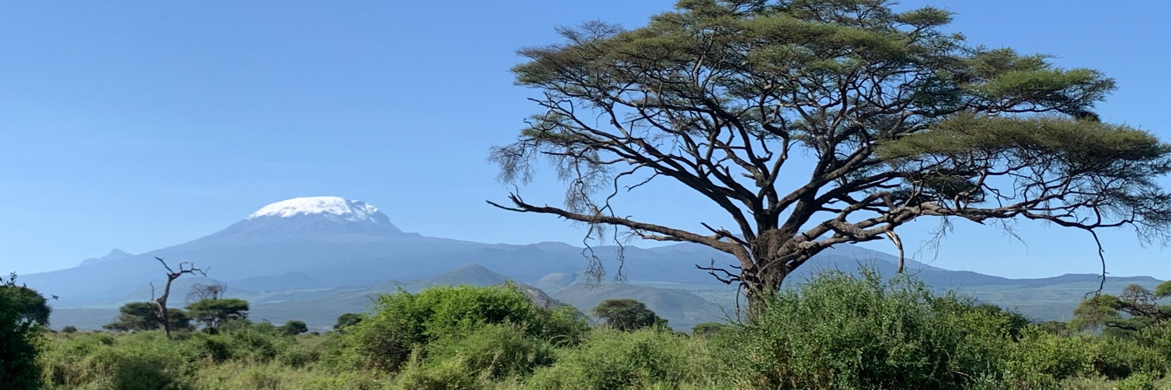 Blick auf die Nordseite des Kilimanjaro und die umgebende Landschaft Der Kilimanjaro und die ihn umgebende Landschaft sind seit dem Jahr 1987 Teil des UNESCO-Weltnaturerbe.