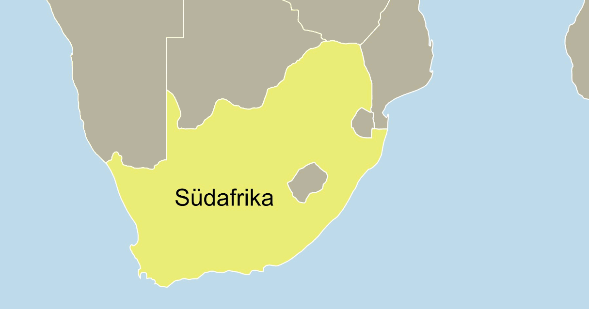 Karte Südafrika