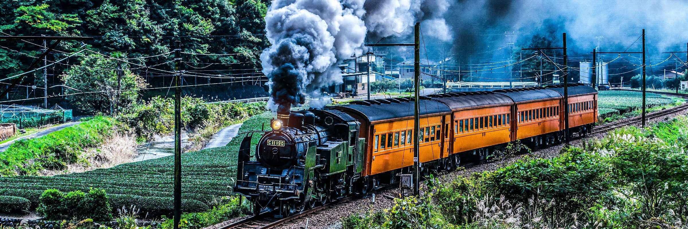 Die japanische Bahngesellschaft Oigawa Railway betreibt noch heute täglich verkehrende Dampfzüge.