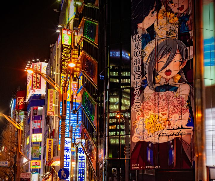Tokyos Stadtteil Akihabara ist das Herz des japanischen Elektronikhandels und auch ein Hotspot für die Bereiche Anime, Manga und Merchandise.