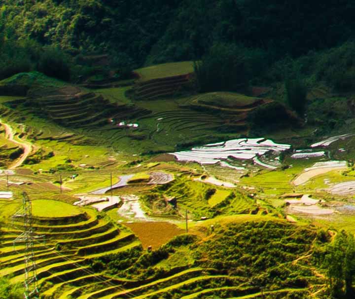 Phantastische Bergwelt in Sapa Nordvietnam Rundreise