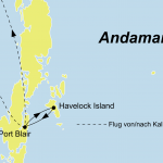 Der Reiseverlauf zu unserer Indien Reise Kalkutta und Andamanen startet und endet in Kalkutta.