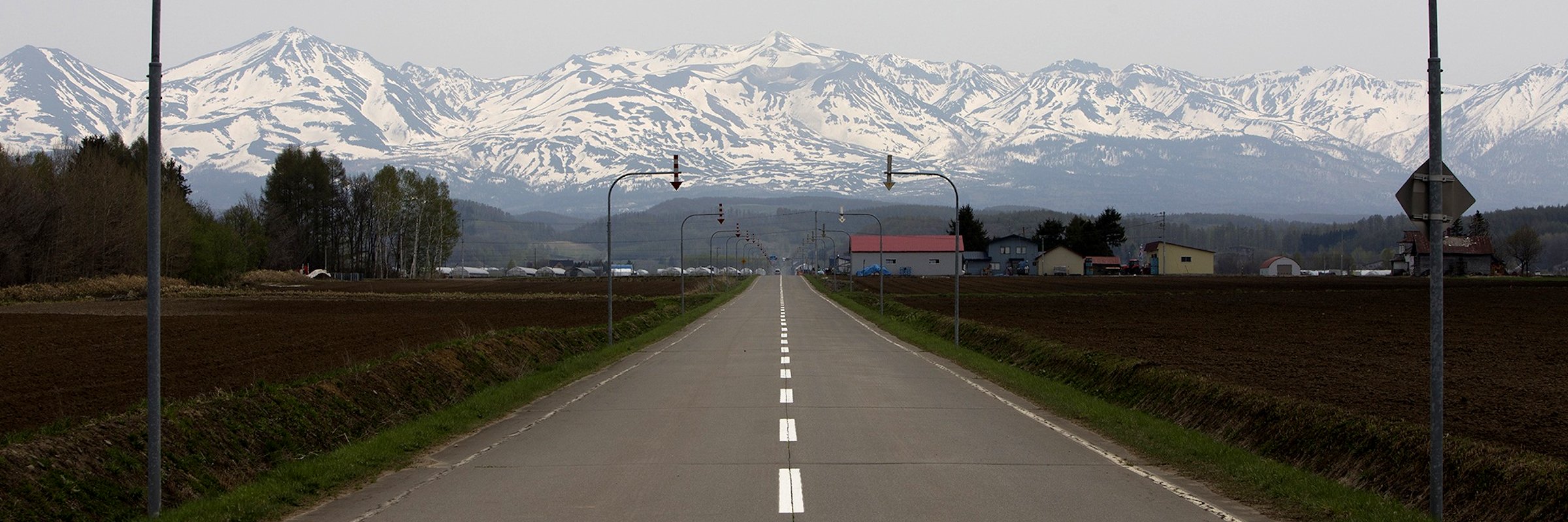 Landstraße bei Hokkaido