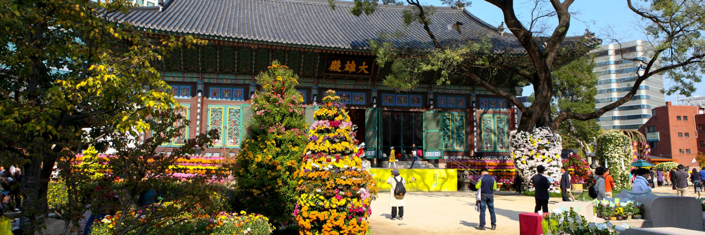 Der Jogyesa Tempel liegt inmitten Koreas Hauptstadt Seoul und ist seit 1936 der Haupttempel der dem Zen-Buddhismus zugeordneten Jogye-Schule.