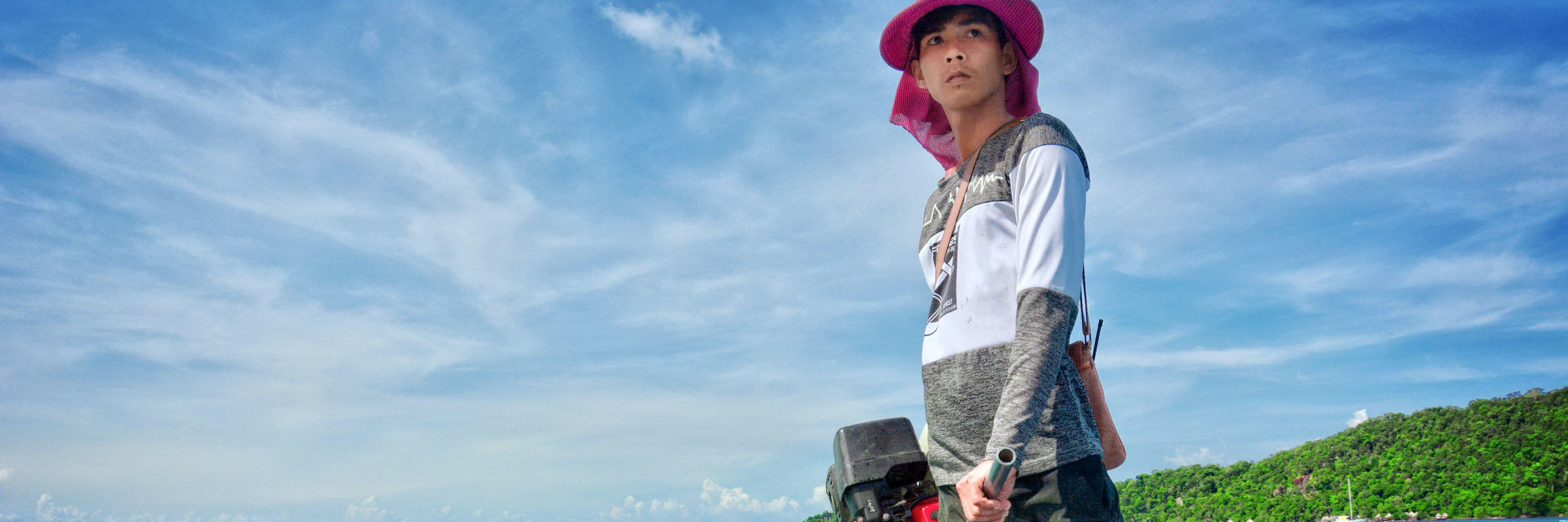 Mit dem Motorboot geht es von Kratie nach Sala Koh Rong.