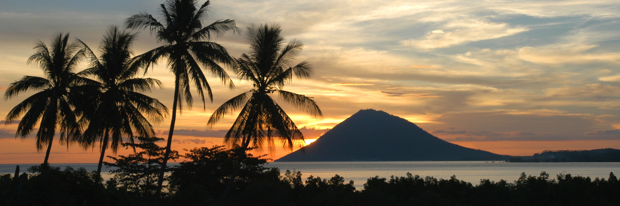 Die indonesische Insel Sulawesi ist von sehr unregelmäßiger Gestalt, da sie durch vulkanische Prozesse entstanden ist.