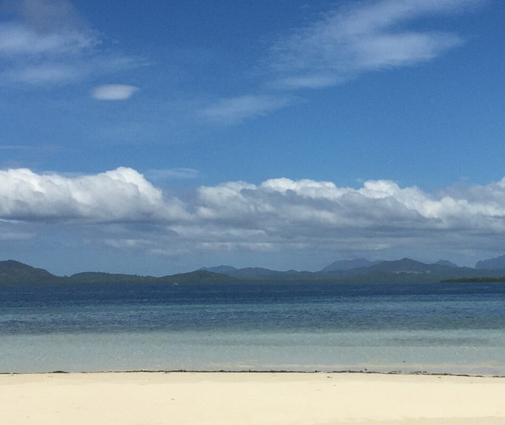 Ein Tag am Strand auf Palawan, Philippinen Ein Tag am Strand auf Palawan, Philippinen.