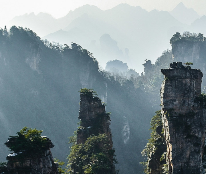Landschaft der Zhangjiajie.