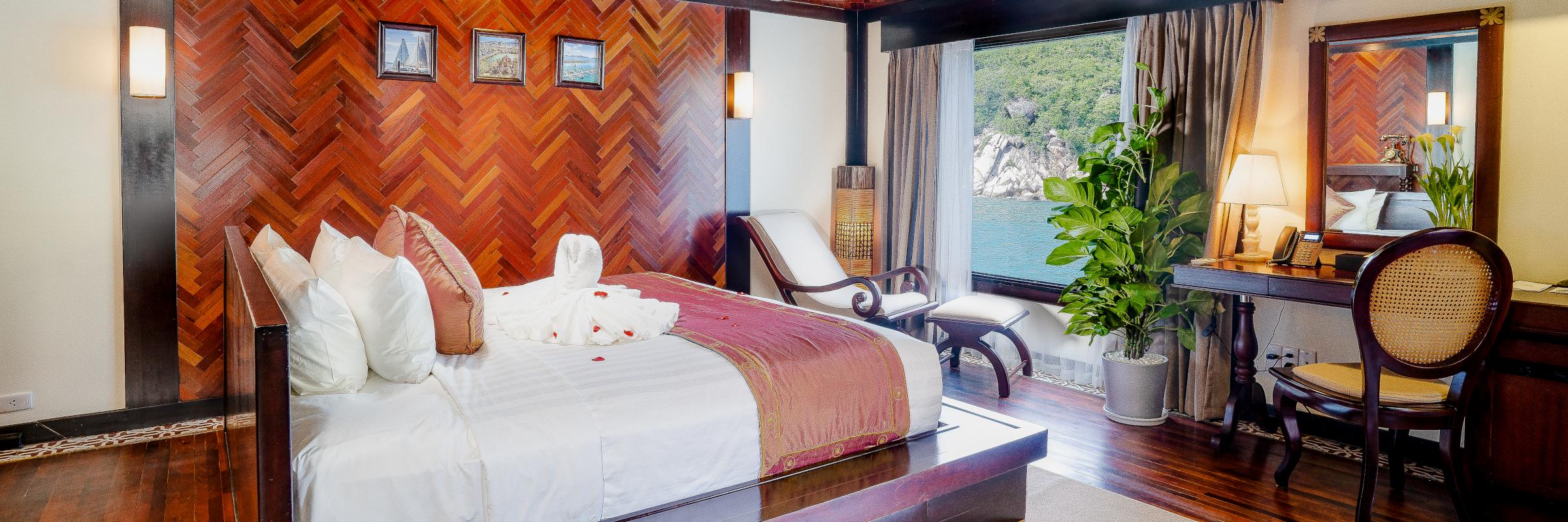 Kabine an Bord der La Marguerite