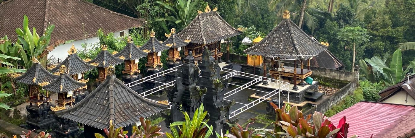 Der Wassertempel Pura Gunung Kawi Sebatu auf Bali in Indonesien