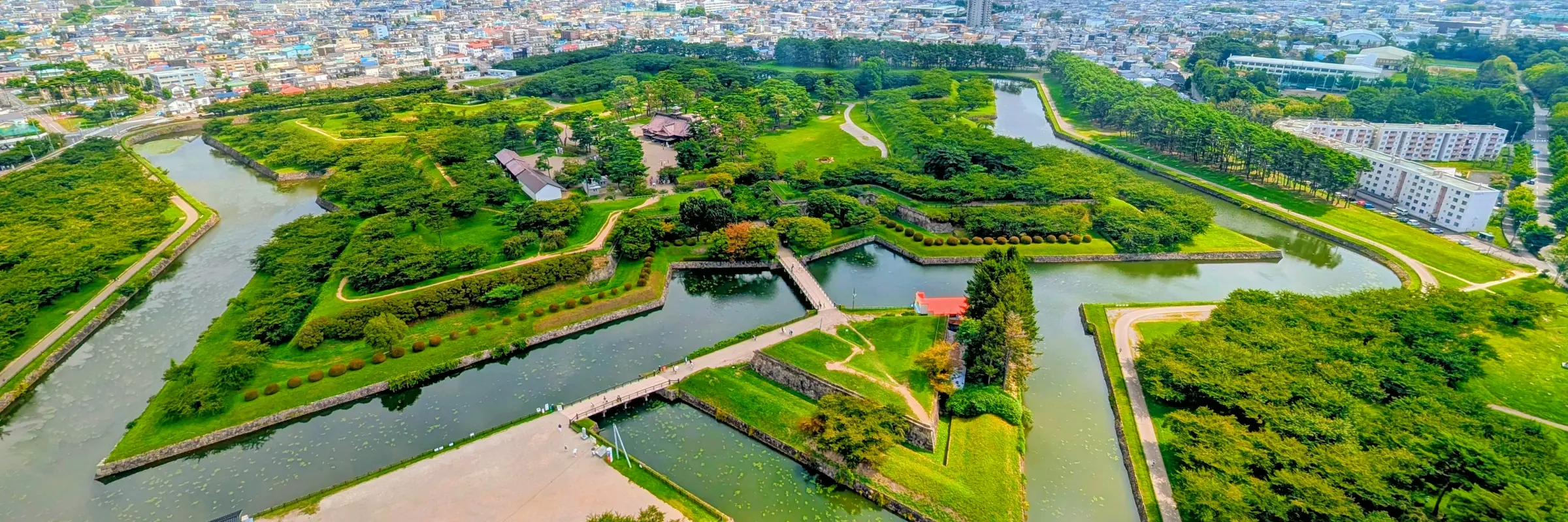 Goryōkaku-Park in Hakodate auf der japanischen Insel Hokkaido