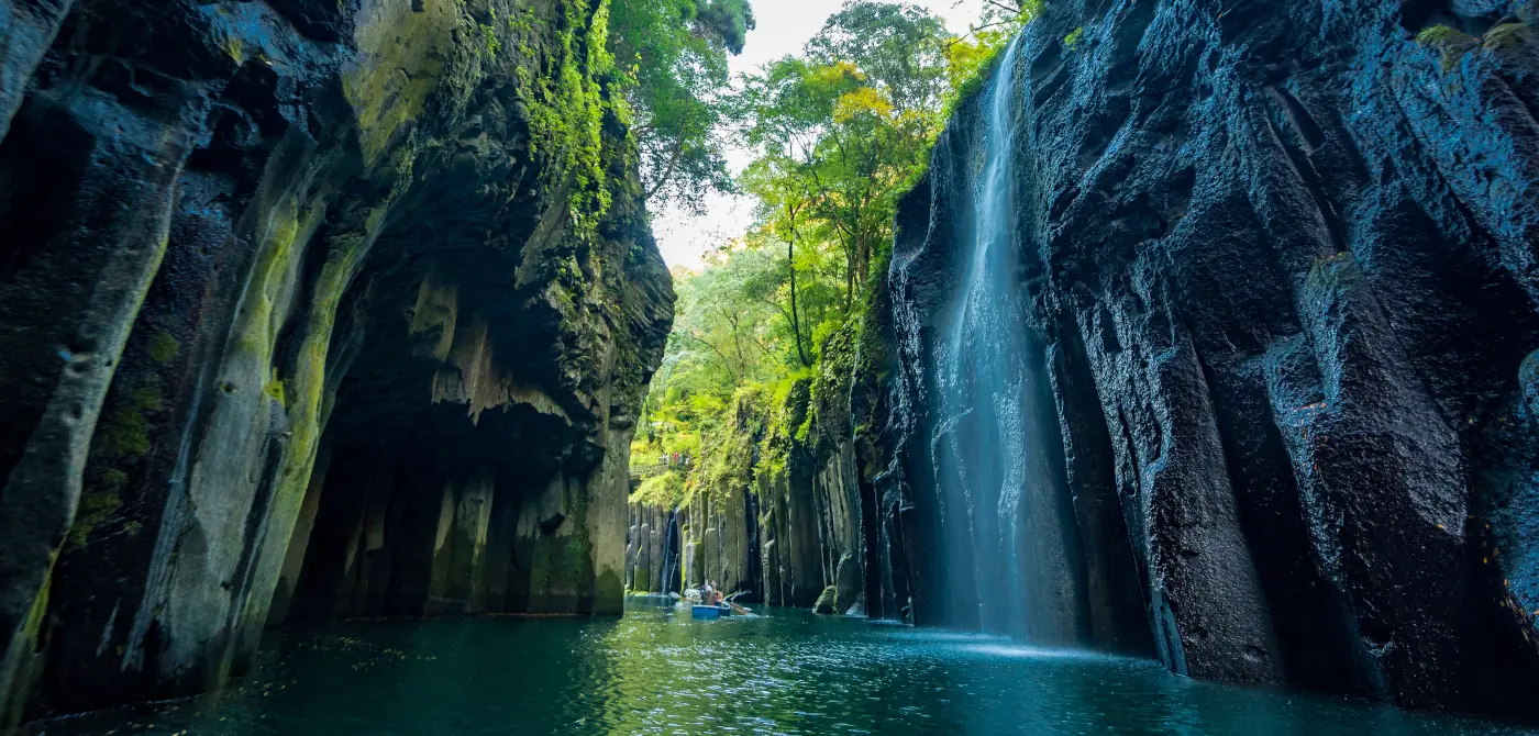 Takachiho-Schlucht in der japanischen Präfektur Miyazaki auf Kyushu