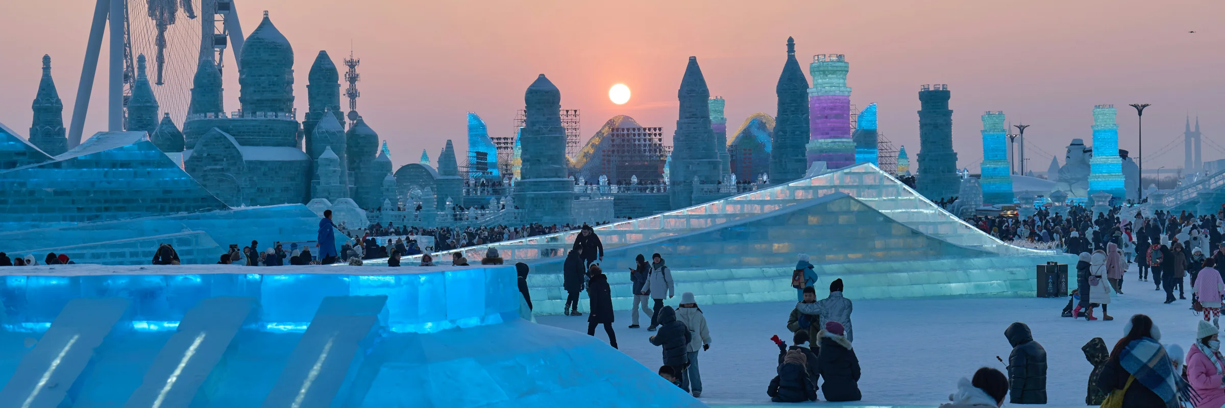 Das Eis- und Schneefestival in Harbin in China